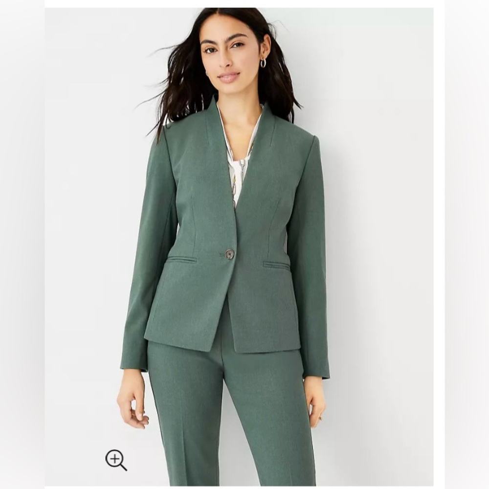 Ann Taylor Cutaway Blazer in Bi-Stretch